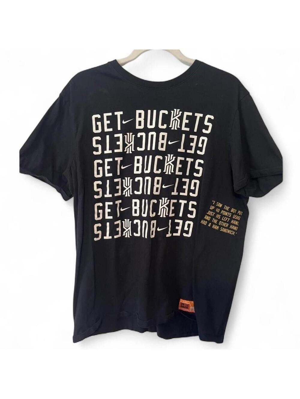 Nike Uncle Drew “Get Buckets” Black T-Shirt | Kyrie Irving
